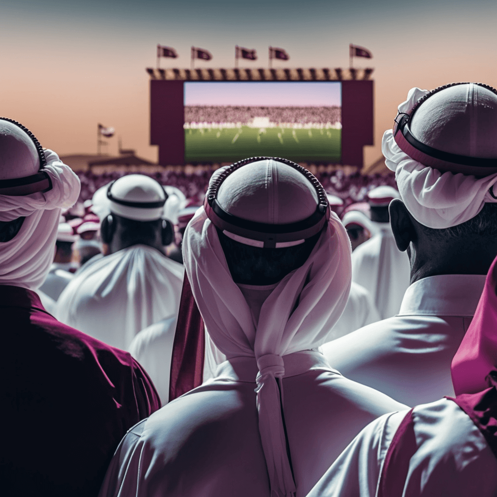 Dato_Football_fans_in_Qatar_watching_a_game_in_the_stadium_with_c14dc686-d189-43de-b114-e2c33d387841 Dato_Football_fans_in_Qatar_watching_a_game_in_the_stadium_with_c14dc686-d189-43de-b114-e2c33d387841